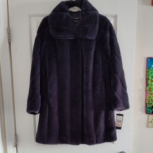 Jones New York Women's Dark Grey Teddy Jacket